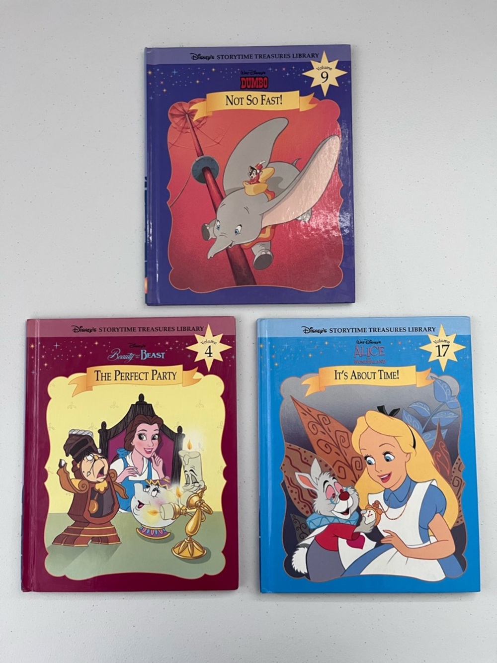 Vintage 1998 Disney Storytime Treasures Library Books Set of 3 Classics